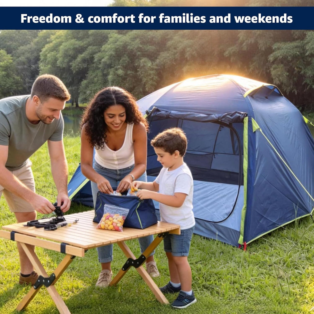 ThreeBears 2-Person Camping Tent, Waterproof & Windproof Lightweight Backpacking Tent for Hiking, Camping, Mountaineering & Travel - Durable & Easy Setup