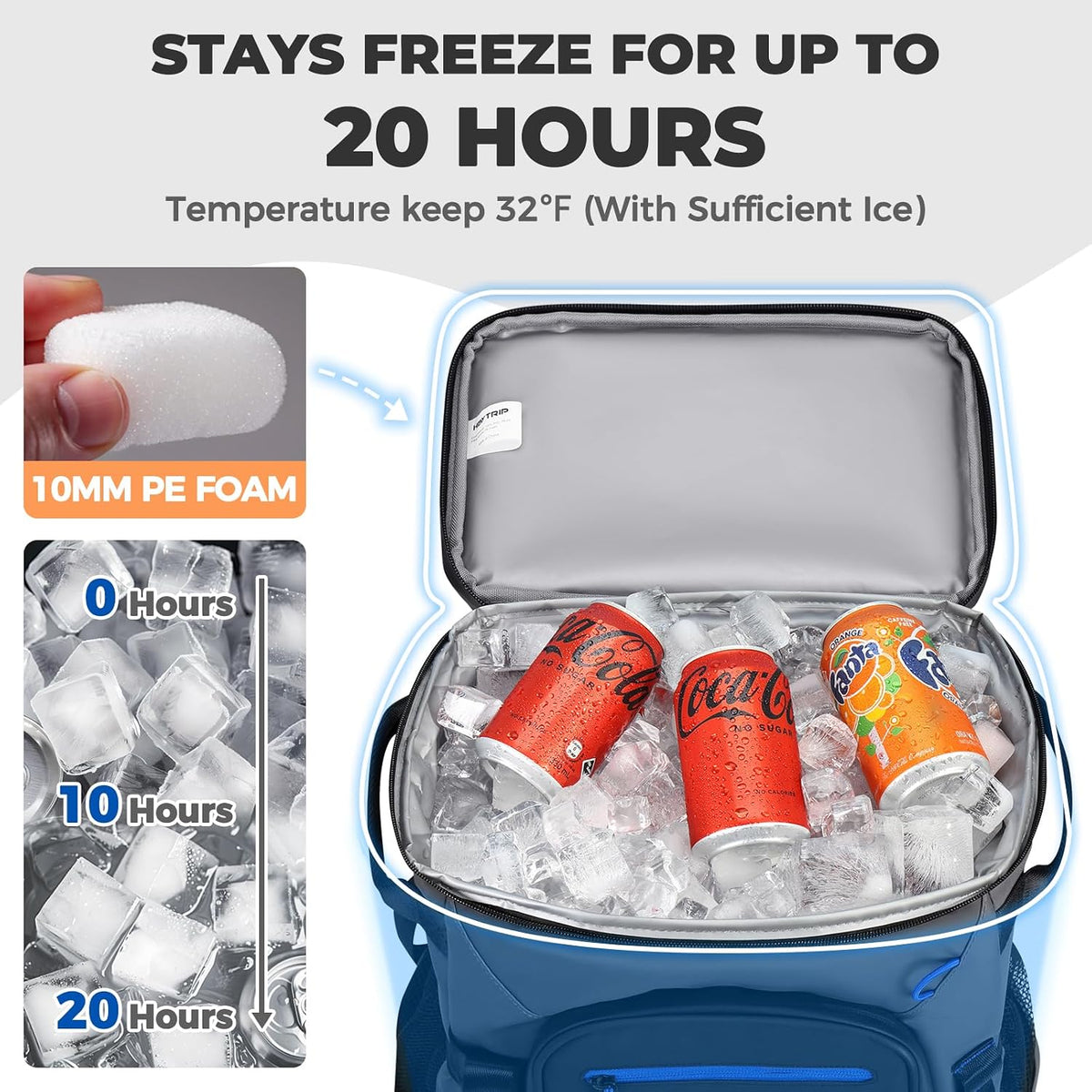 Heytrip Backpack Cooler Insulated Waterproof Leakproof Lunch Bag 36/54 Cans