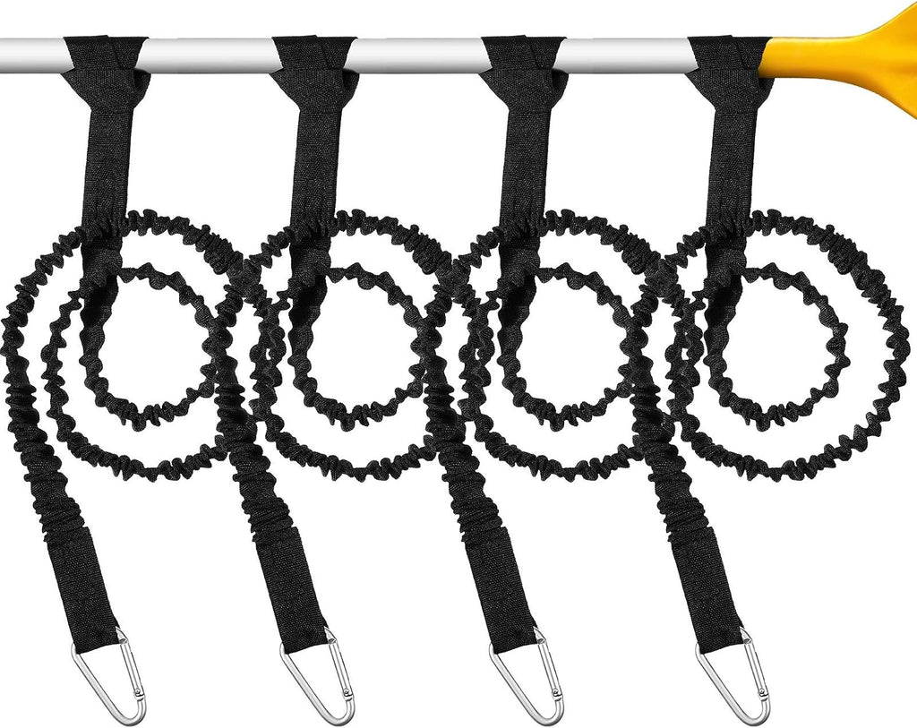 4 Pcs Kayak Paddle Leash Kayak Rod Lanyard Stretchable Coiled Tether