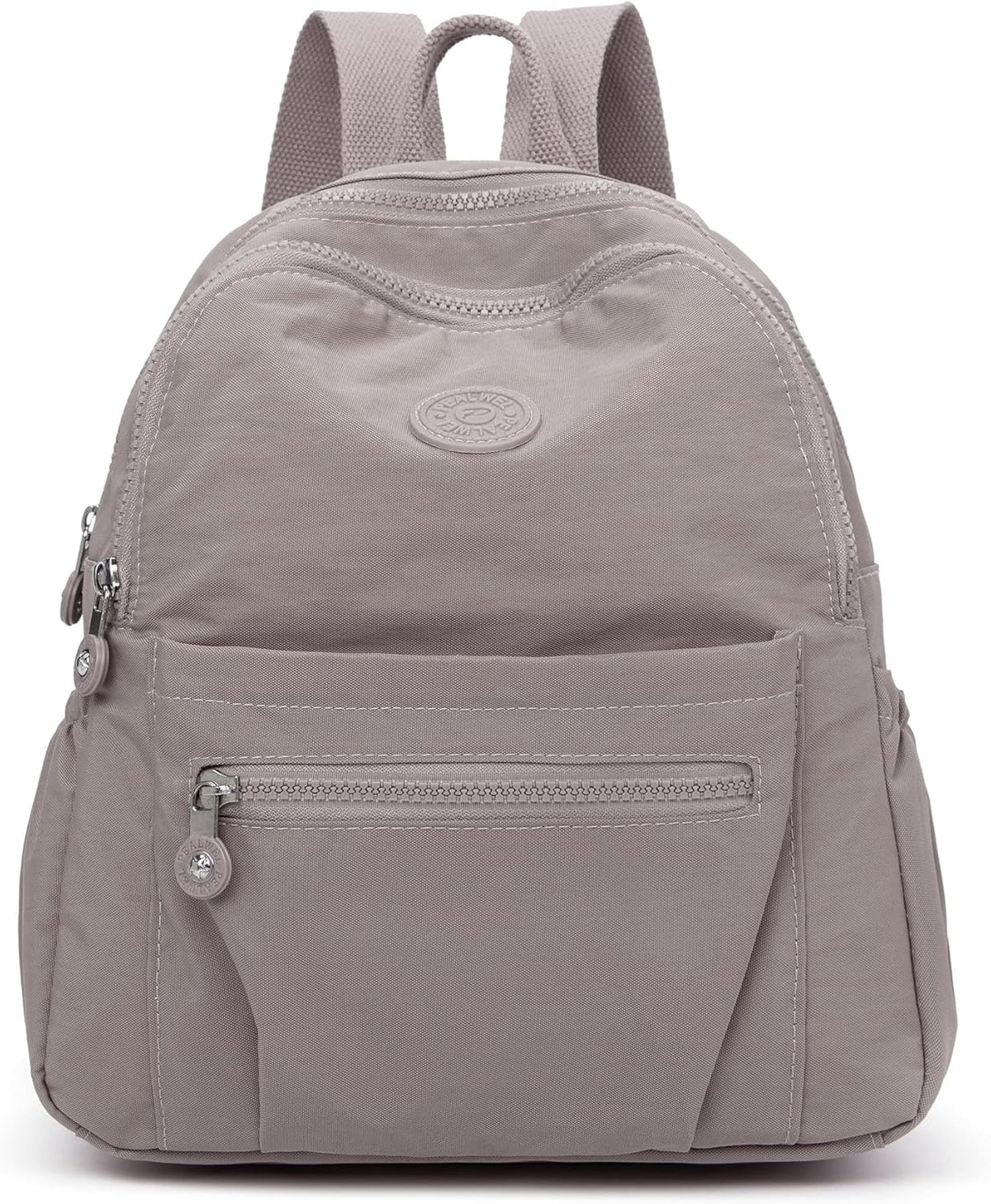 Pealwel Mini Backpack Purse for Women,Small Nylon backpacks for Ladies Backpacks Women Anti Theft Travel Bag (A-Khaki)