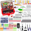3-Layer Fishing Tackle Box with Tackle Included, 314Pcs Tackle Box Kit with Lures, 5 Tools Pliers, Scale, Lip Gripper, Hook Remover, Lanyard, Gear for Bass, Trout, Pike, Gift for Men