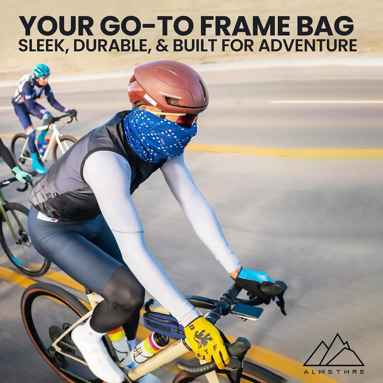 ALMSTHRE Bike Frame Bag | Weather-Resistant, Waterproof Zippers & Dual-Sided Access for Road, MTB, and Ebike Frames