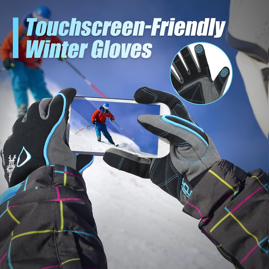 HANDLANDY Winter Work Gloves, 3M Thinsulate Waterproof Insulated Glove for Men Women