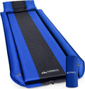 IFORREST Camping Pad with Armrest & Pillow - Self-Inflating Air Mattress, Rollover Protection, Ultra-Comfortable Mat, Lightweight for Tent, Cot, Backpacking(XL)