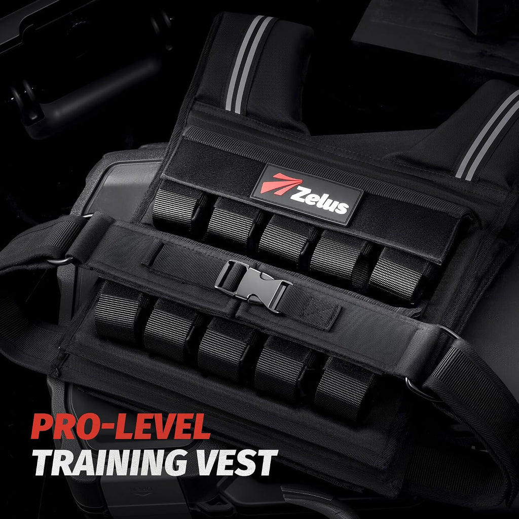 ZELUS Weighted Vest Men, 23lbs/36lbs/45lbs Adjustable Weight Vest
