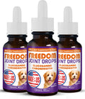 Pup Labs Freedom Joint Drops - Dog Joint Support Supplement with Human-Grade Ingredients - No Fillers, Preservatives, Additives, or Artificial Ingredients, 3 30 ml Droppers