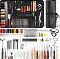 Nicpro 85PCS Leather Tooling Beginner Kit with Custom Storage Bag