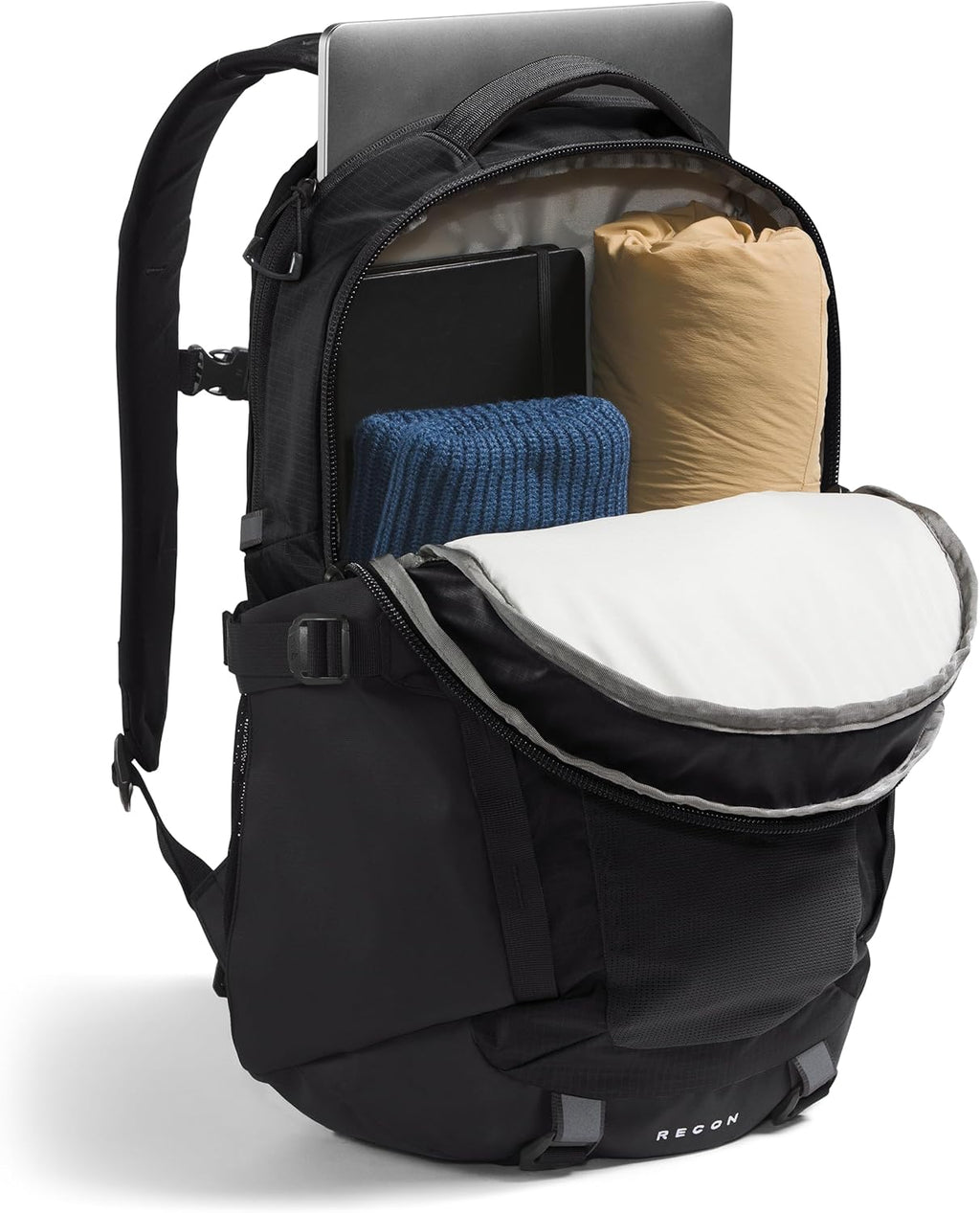 The North Face Recon Everyday Laptop Backpack, Blk/Blk-NPF, One Size