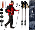FOREST PILOT Trekking Poles - Lightweight 7075 Aluminum with Flip Lock & All Terrain Accessories - Pair of 2 Walking Sticks for Hiking with EVA or Beech Wood Grip