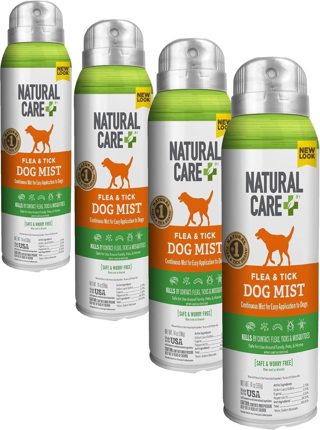 Natural Care Flea & Tick Spray for Dogs, Flea & Tick Treatment, 14oz