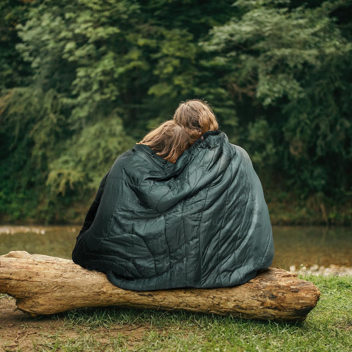 Large Camping Blanket with Sherpa Lining 78"x 56"
