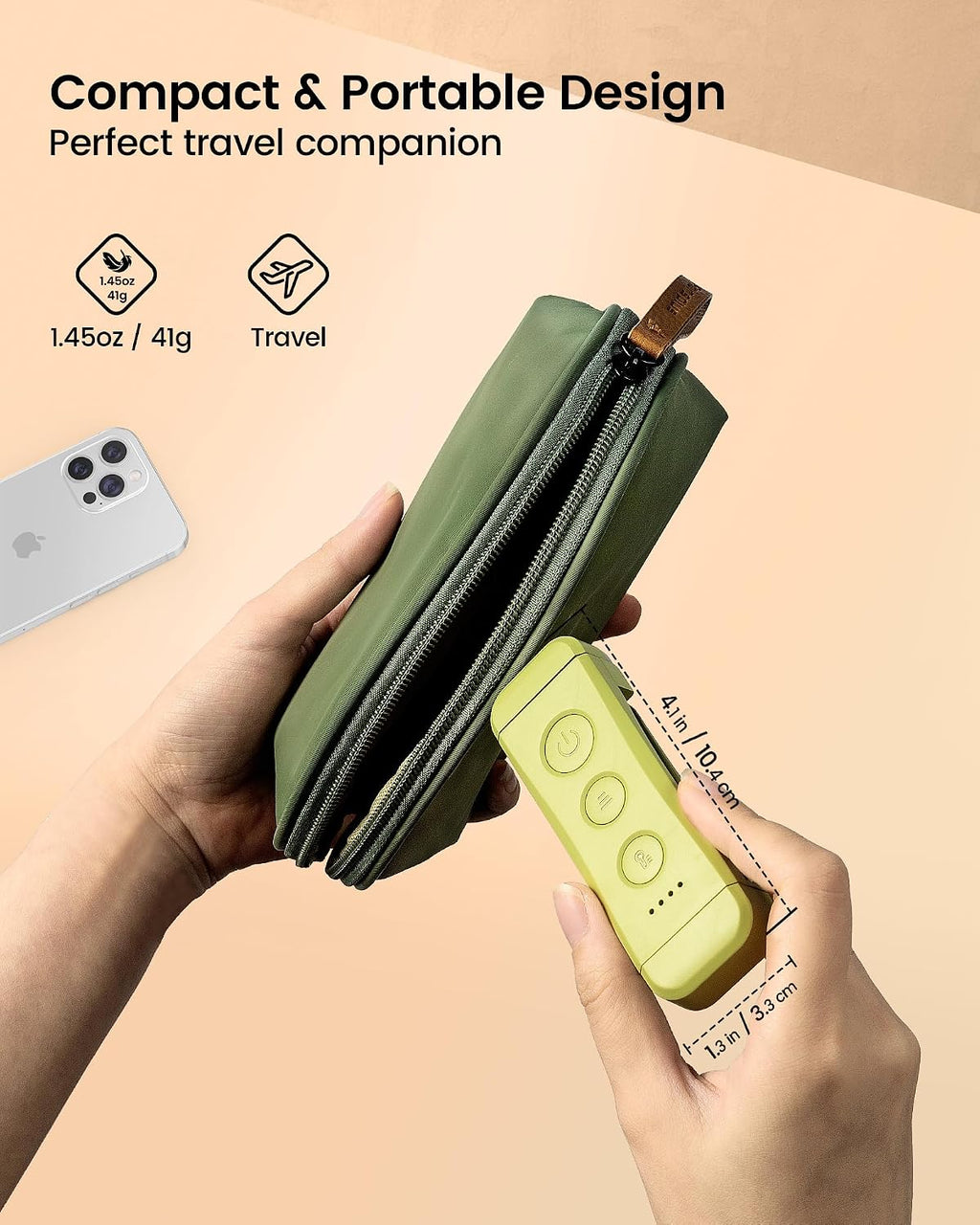 Glocusent USB Rechargeable Book Light, Portable Clip-on LED Reading Light