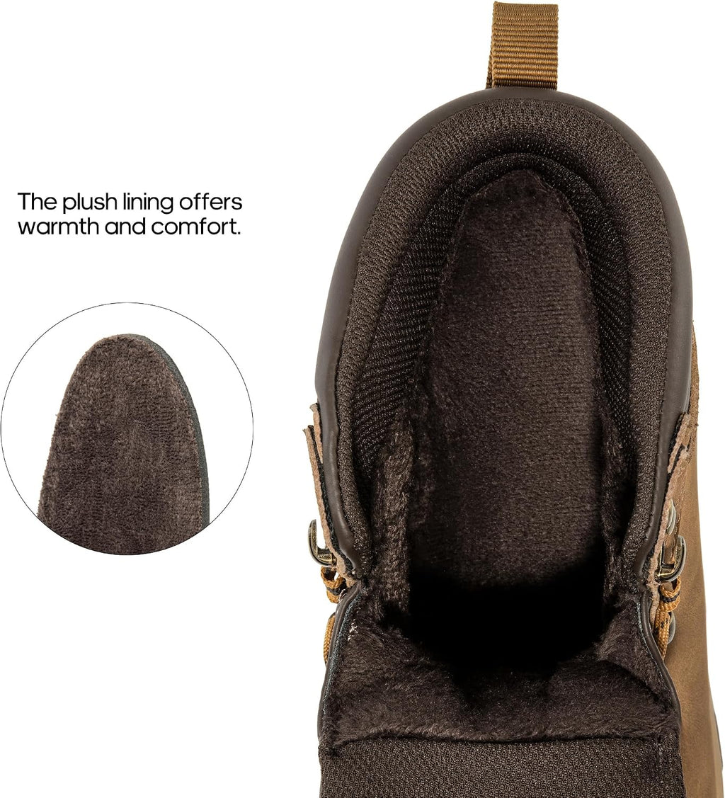 NORTIV 8 Men's Hiking Winter Insulated Snow Boots