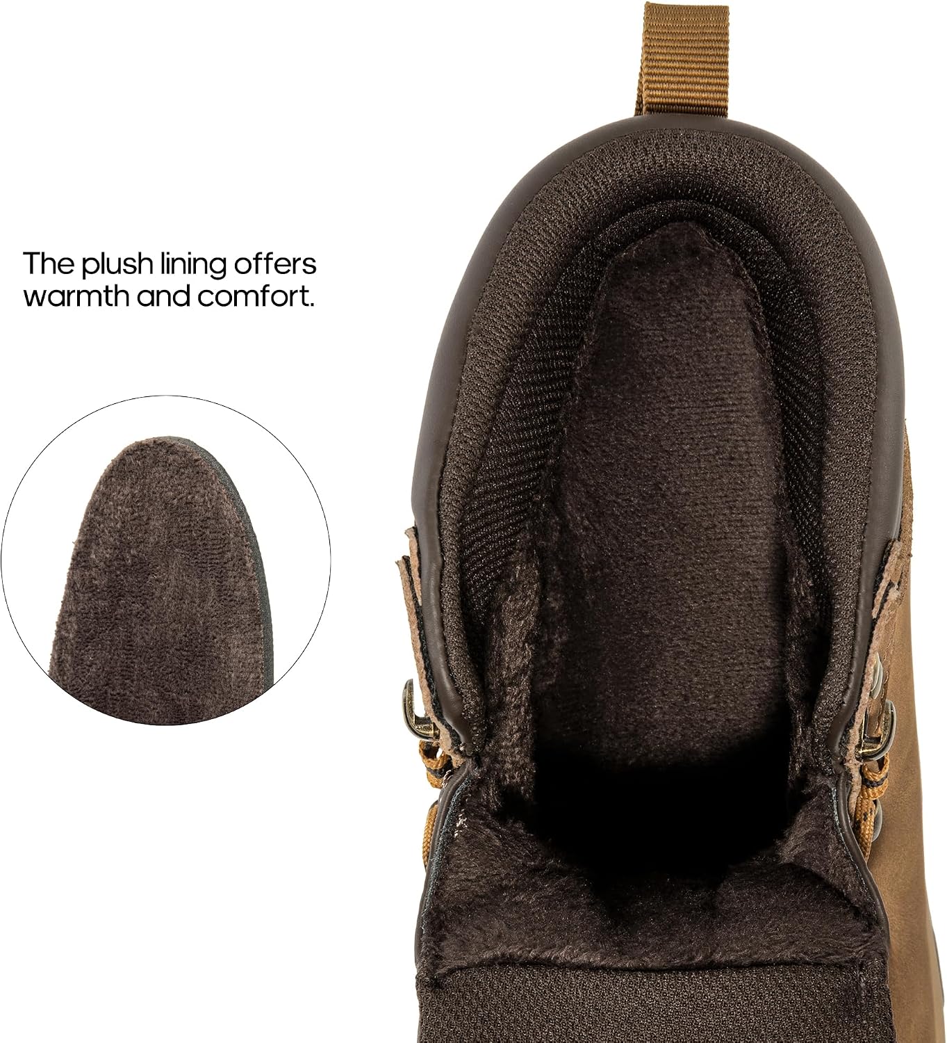 NORTIV 8 Men's Hiking Winter Insulated Snow Boots