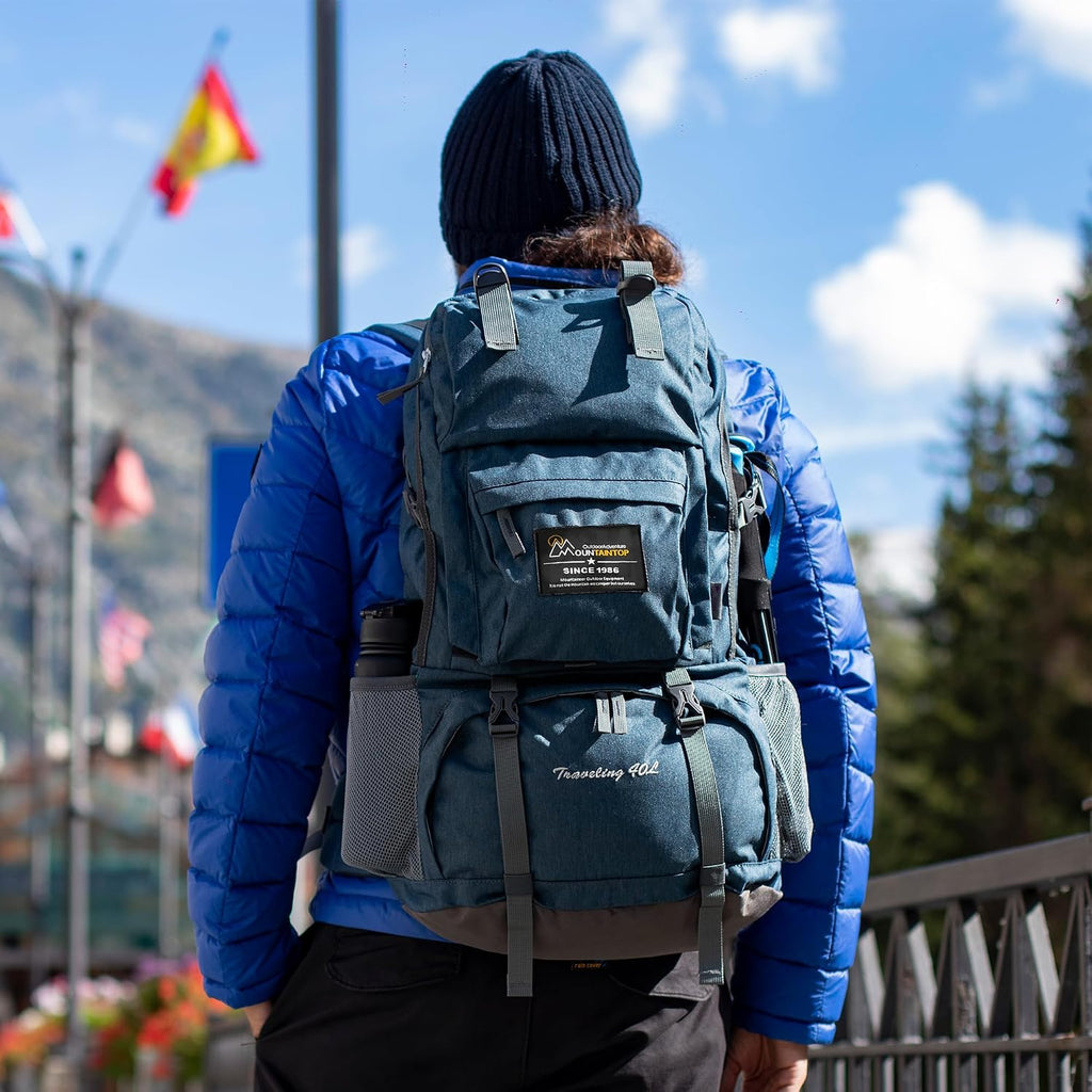 MOUNTAINTOP 40L Hiking Backpack Lightweight Travel Backpack for Men&Women Outdoor Camping Backpacking