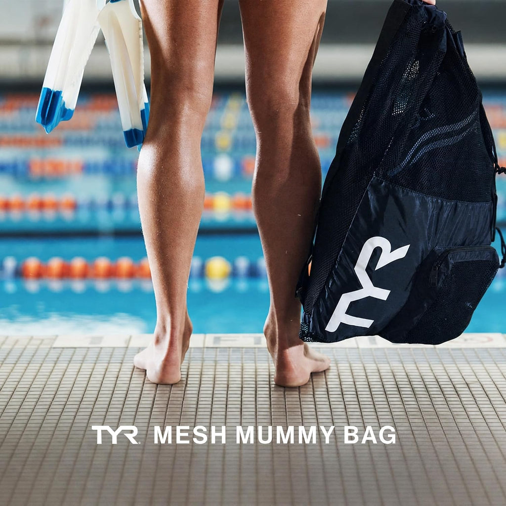 TYR Big Mesh Mummy Backpack, Fluorescent Orange