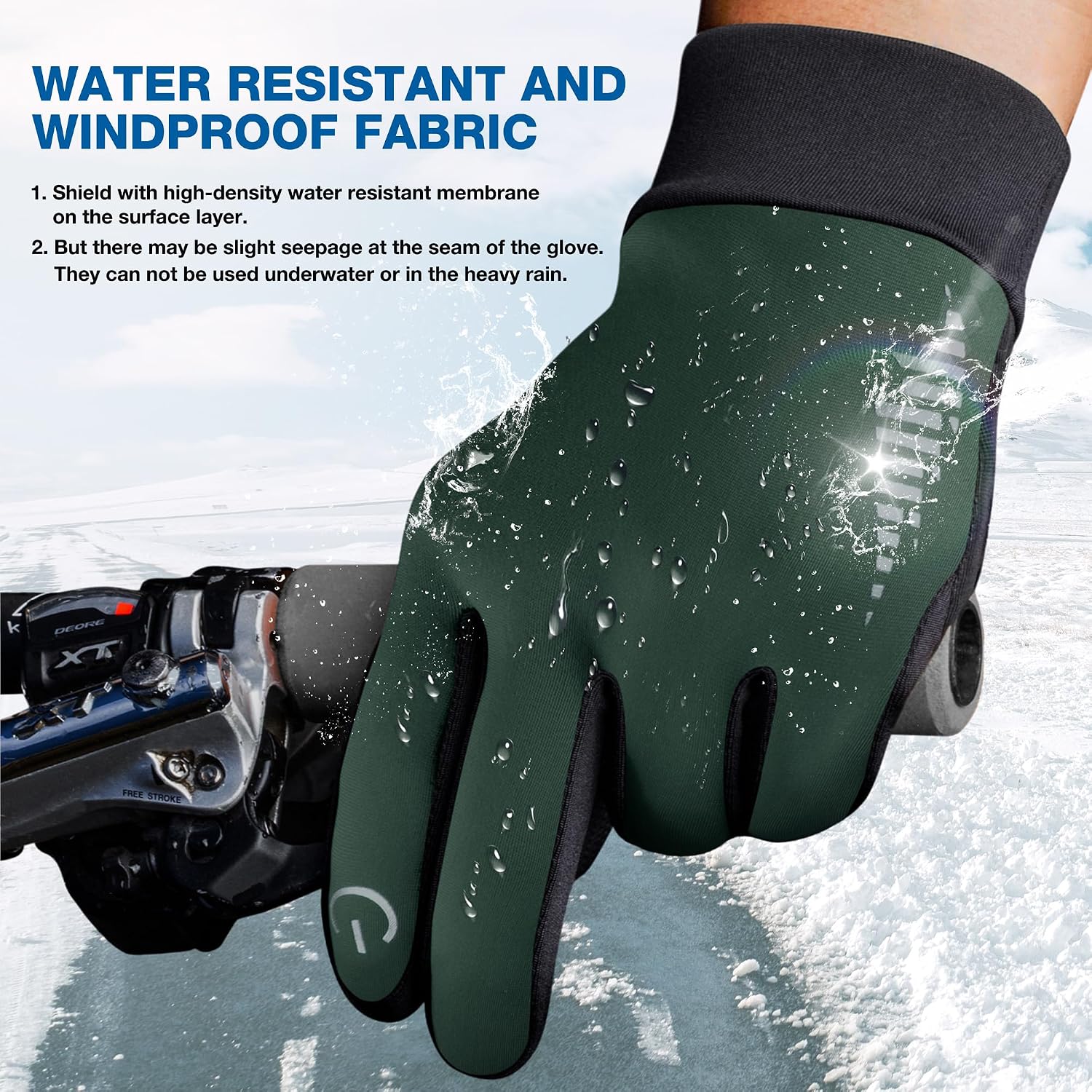 SIMARI Winter Gloves for Women Men - Cold Weather Thermal Touch Screen Ski Snow Glove Liners, Non-Slip Palm & Warm Fleece Lined, for Running Cycling Driving Hiking Walking Sports Outdoor Texting Work