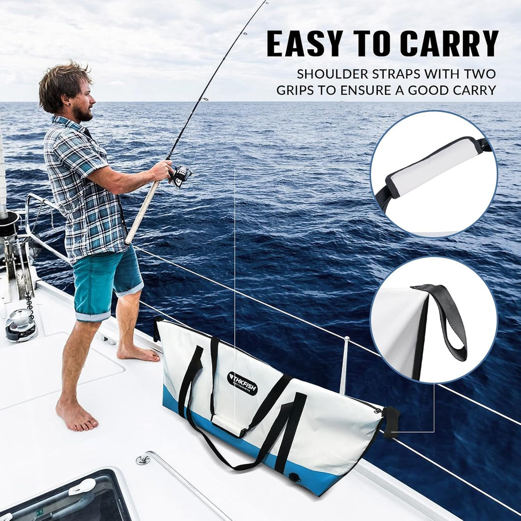 THKFISH Insulated Fish Cooler Bag, Fish Kill Bag for Caught Fish