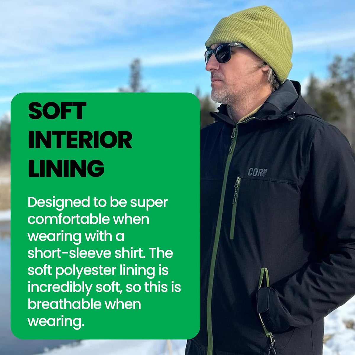 COR Men's Packable Waterproof Travel Rain Jacket | The Ultimate All-Season Breathable Rain Coat for Men with Secret Pockets