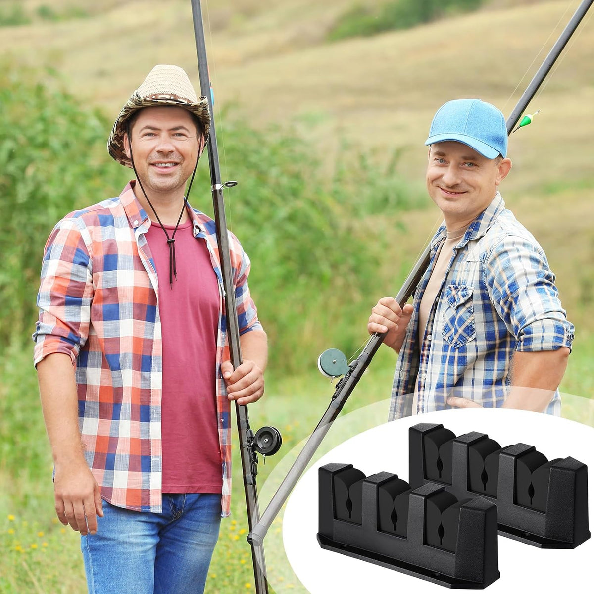 Sratte 4 Pcs Rod Holders Fishing Boat Pole Holder