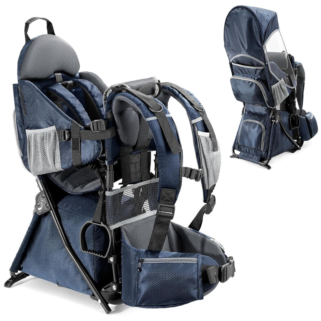 besrey Toddler Hiking Backpack Carrier-Adjustable Padded Shoulder Straps