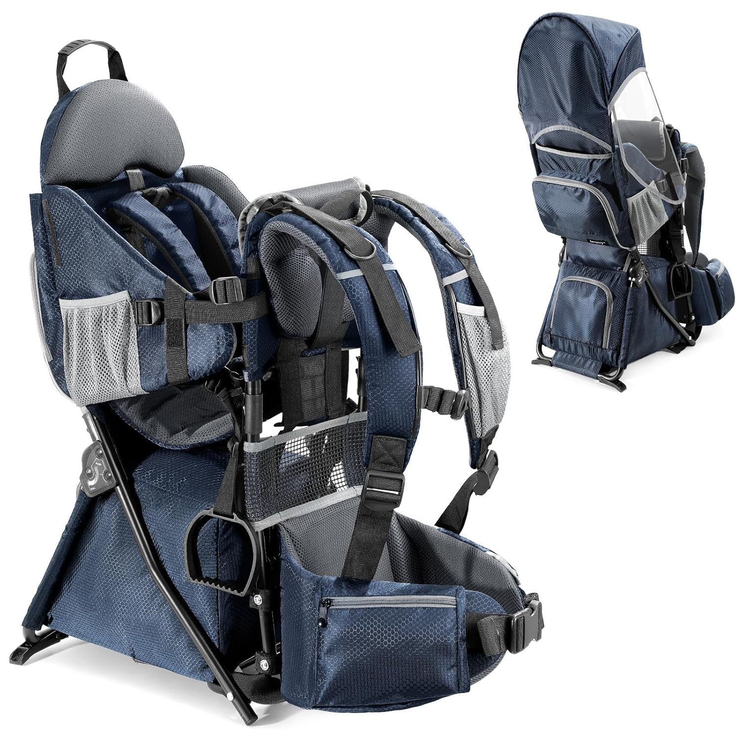 besrey Toddler Hiking Backpack Carrier-Adjustable Padded Shoulder Straps