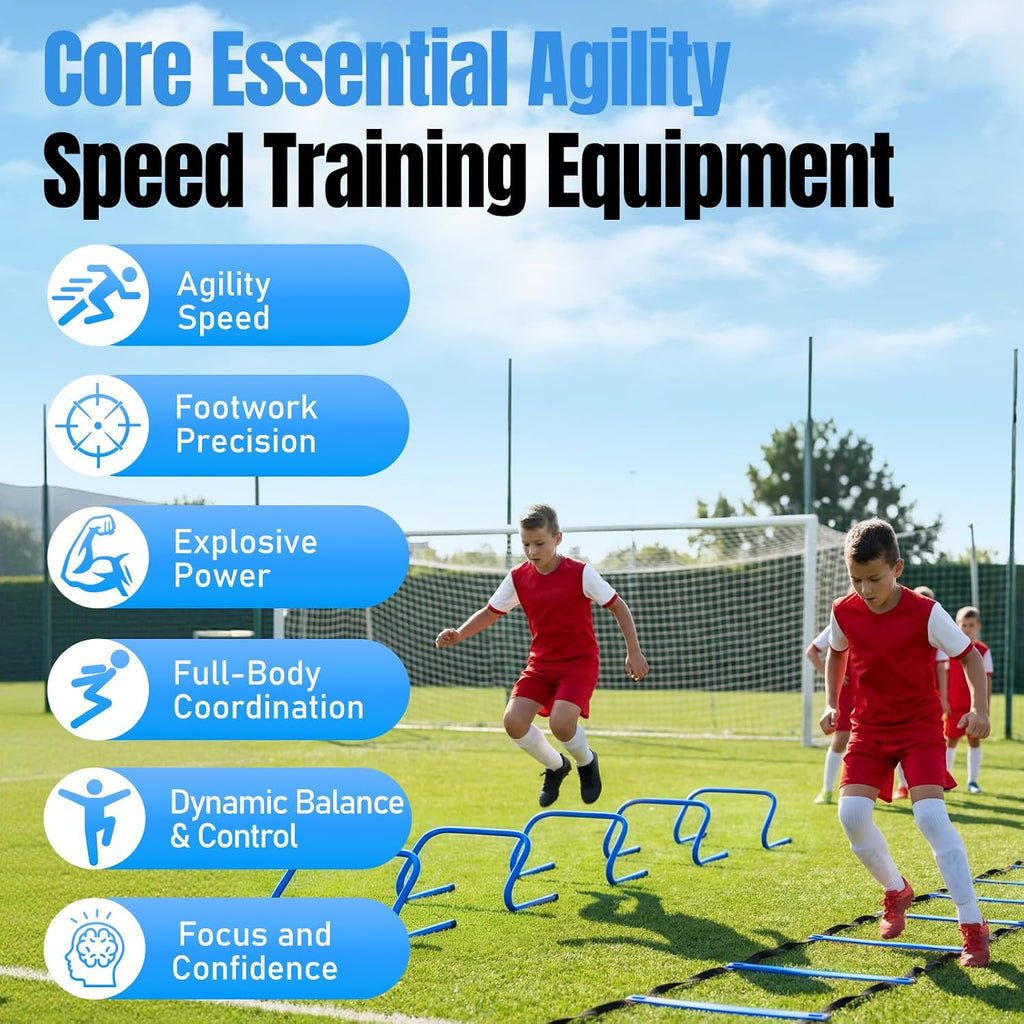 Agility Ladder,Soccer Training Equipment Set,Speed & Agility Training
