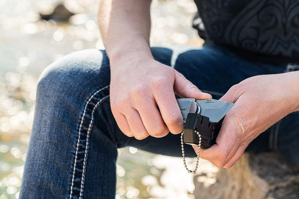 Smith & Wesson Benji Folding Knife with Bottle Opener, Money Clip, 1.5"-3.5" Stainless Steel Blade, For Tactical, Survival, and Everyday Carry