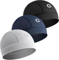 3-Pack Cooling Skull Cap Breathable Sweat-Wicking Helmet Liner for Men