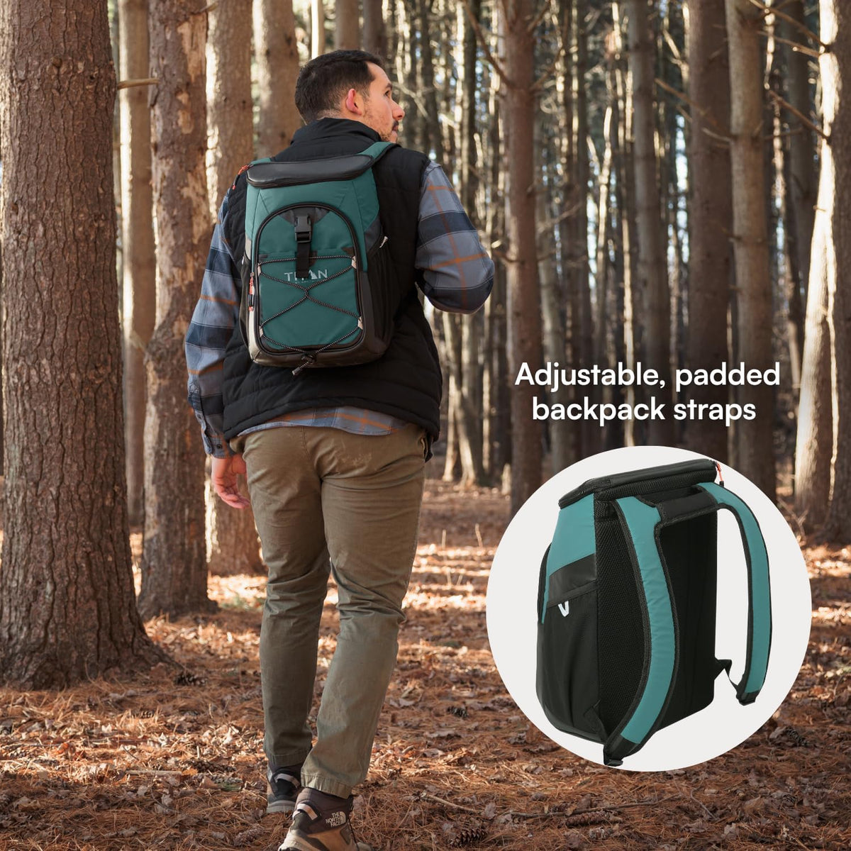 Titan 24 Can Backpack Cooler, Keeps Ice Up to 2 Days