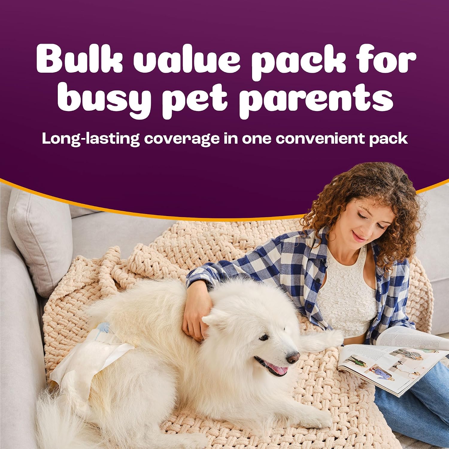Inspire Pet Care Dog Diapers Female Dogs | Bulk Value Doggie Incontinence