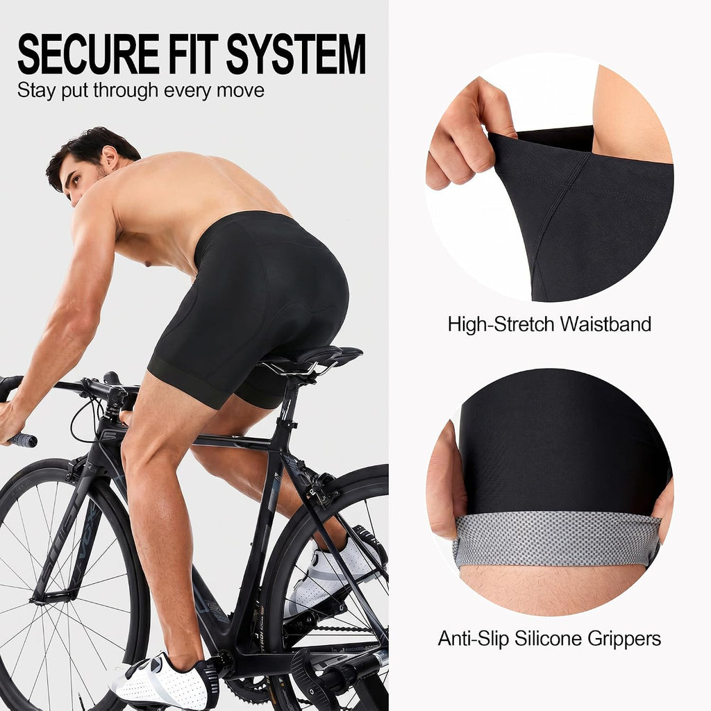 Souke Sports Men's 4D Padded Bike Shorts Cycling Underwear MTB Road Liner