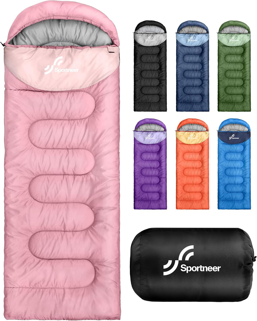 Sportneer Sleeping Bag for Adults Kid Waterproof lightweight Camping Hiking