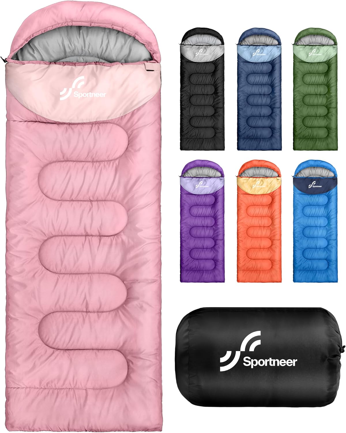Sportneer Sleeping Bag for Adults Kid Waterproof lightweight Camping Hiking