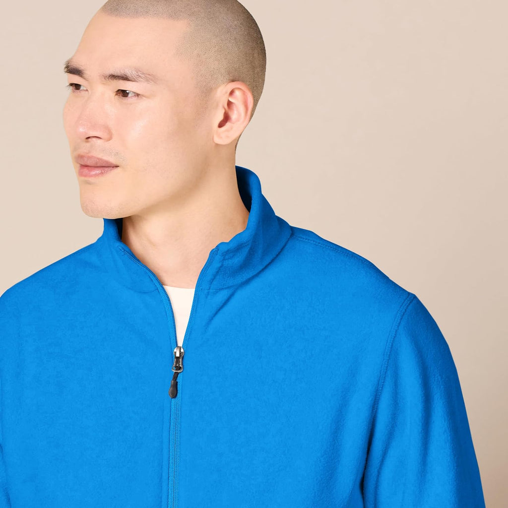 Amazon Essentials Men's Full-Zip Polar Fleece Jacket with Zippered Pockets for Cold Outdoor Weather (Available in Big & Tall)