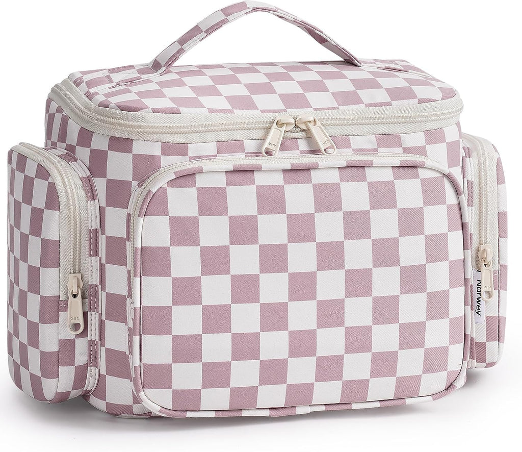 Narwey Hanging Travel Toiletry Bag for Women, Large Makeup Cosmetic Bag