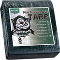 CARTMAN 10x12Ft Multipurpose Waterproof Poly Tarp Cover 8 Mil, Green