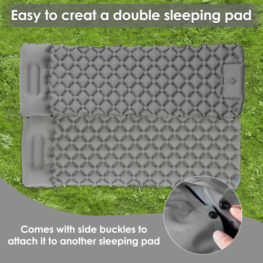 Camping Sleeping Pad, Ultralight Self Inflating Camping Mat with Air Pump