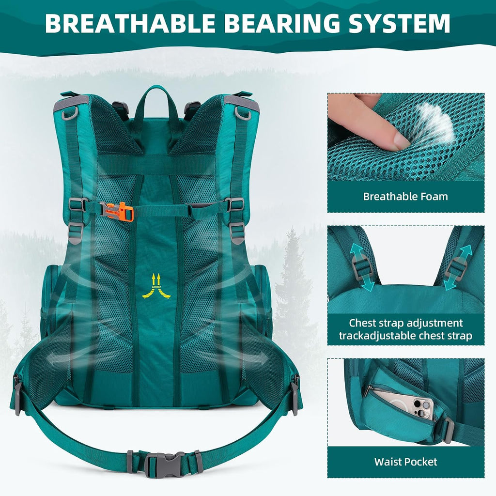 Maelstrom 40L Waterproof Hiking Backpack, Lightweight Travel Daypack