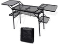 Nice C Camping Metal Table, Compact Outdoor Folding Tailgate Grill Table
