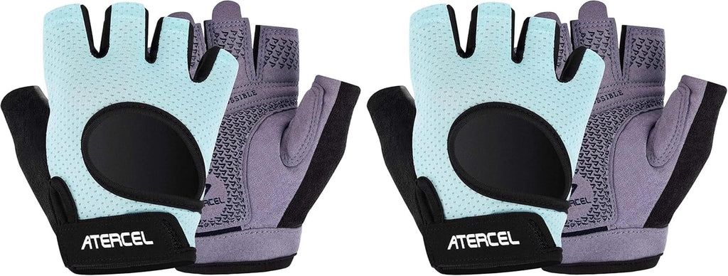 ATERCEL Weight Lifting Gloves Full Palm Protection, Workout Gloves for Gym, Cycling, Exercise, Breathable, Super Lightweight for Mens and Women