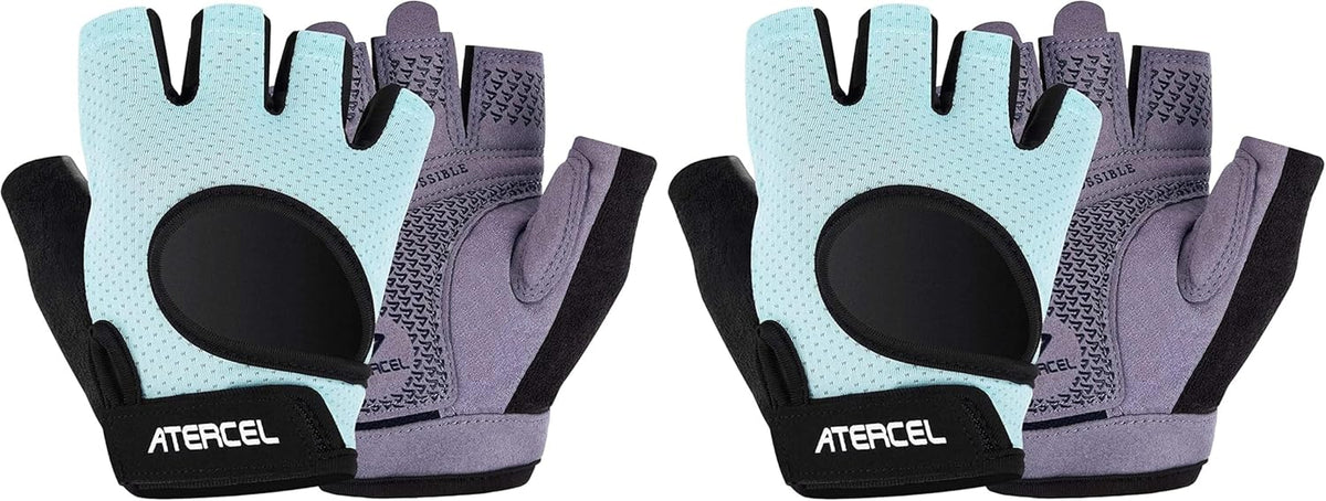 ATERCEL Weight Lifting Gloves Full Palm Protection, Workout Gloves for Gym, Cycling, Exercise, Breathable, Super Lightweight for Mens and Women