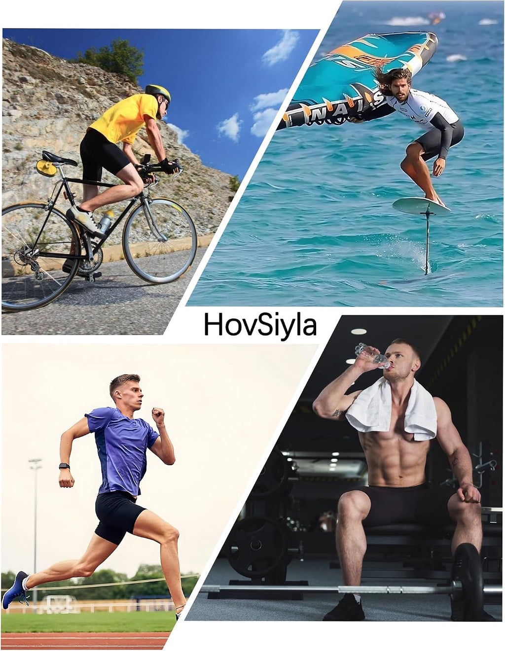 HovSiyla Compression Shorts Men Performance Sports Workout Athletic Running Underwear Shorts Spandex