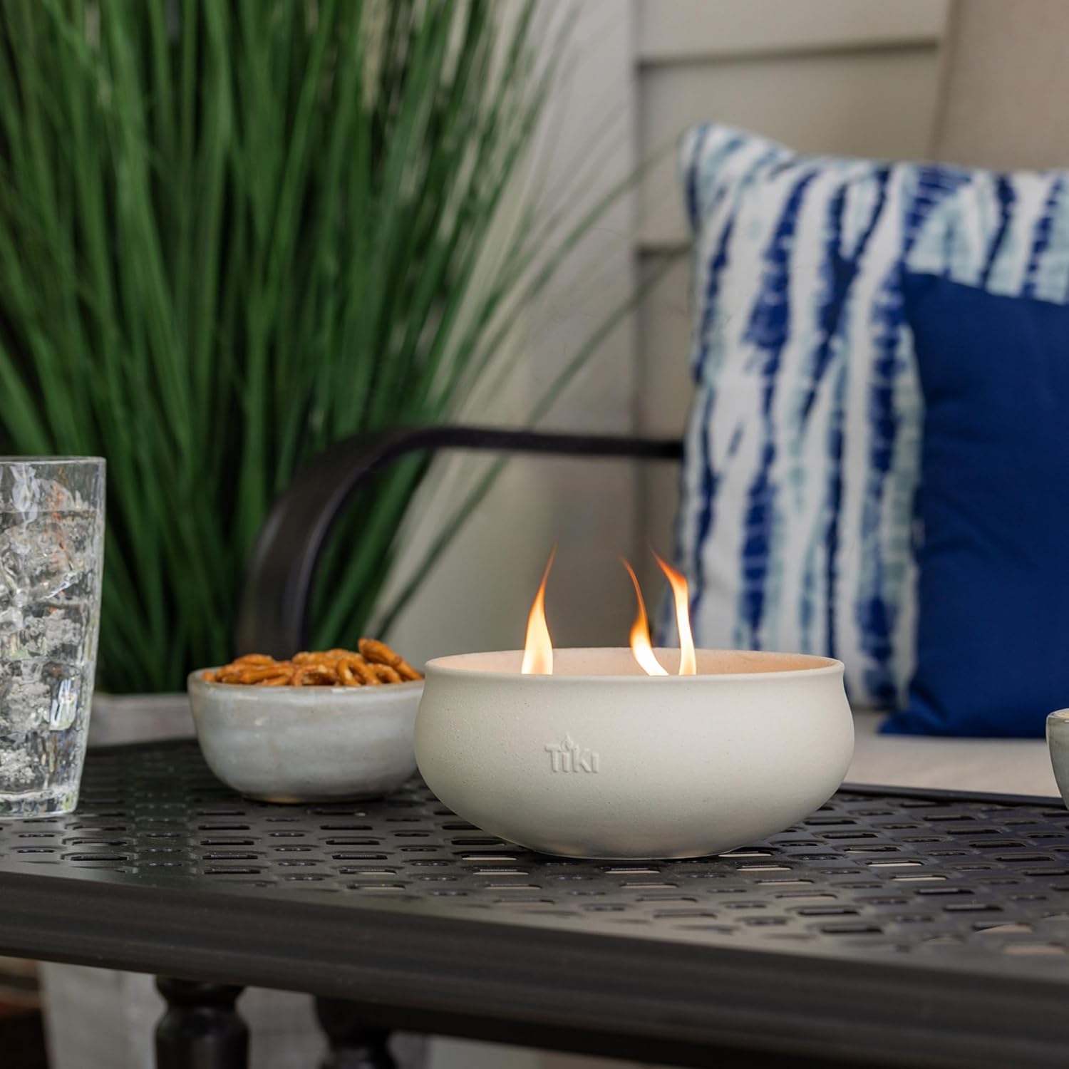 TIKI Citronella Concrete Candle 2 Pack Outdoor Tabletop Décor