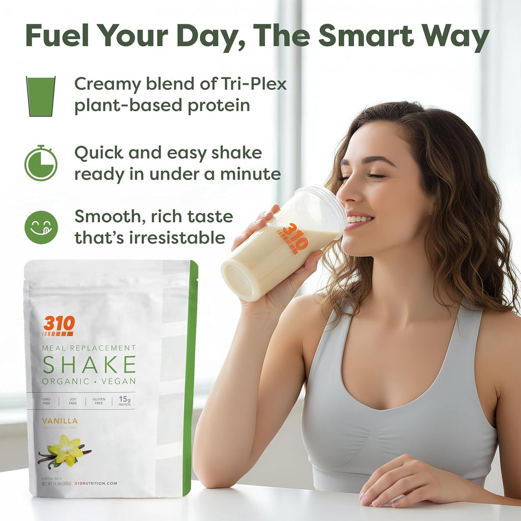 310 Nutrition Organic All-In-One Meal Replacement Shake Powder - Vanilla