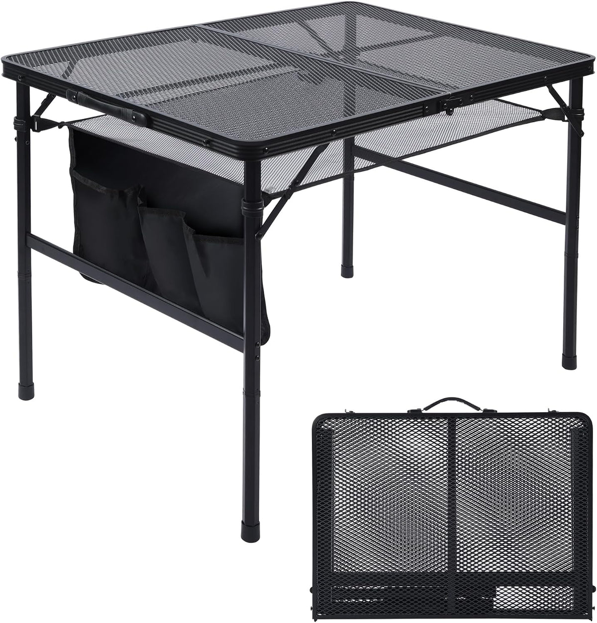 JOUYEK Camping Table, 2x1.3 FT Portable Folding Grill Table