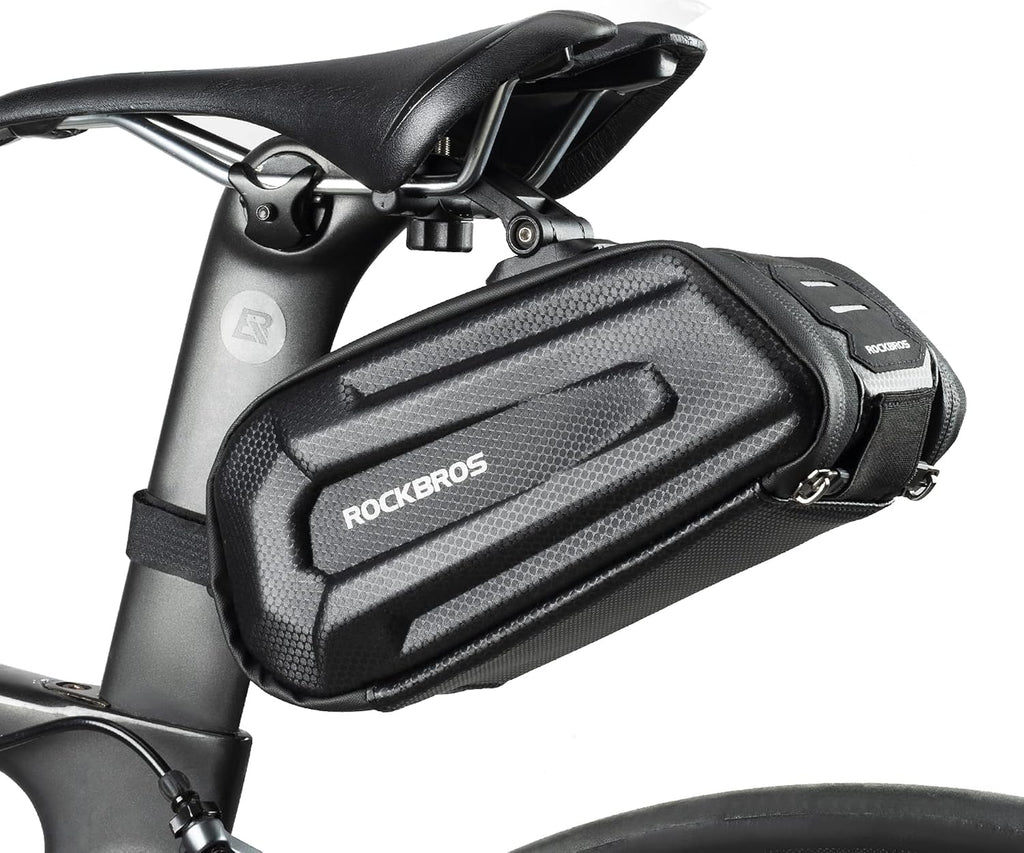 ROCKBROS Bike Saddle Bag Under Seat 3D Hard Shell Bicycle Seat Bag 1.7L