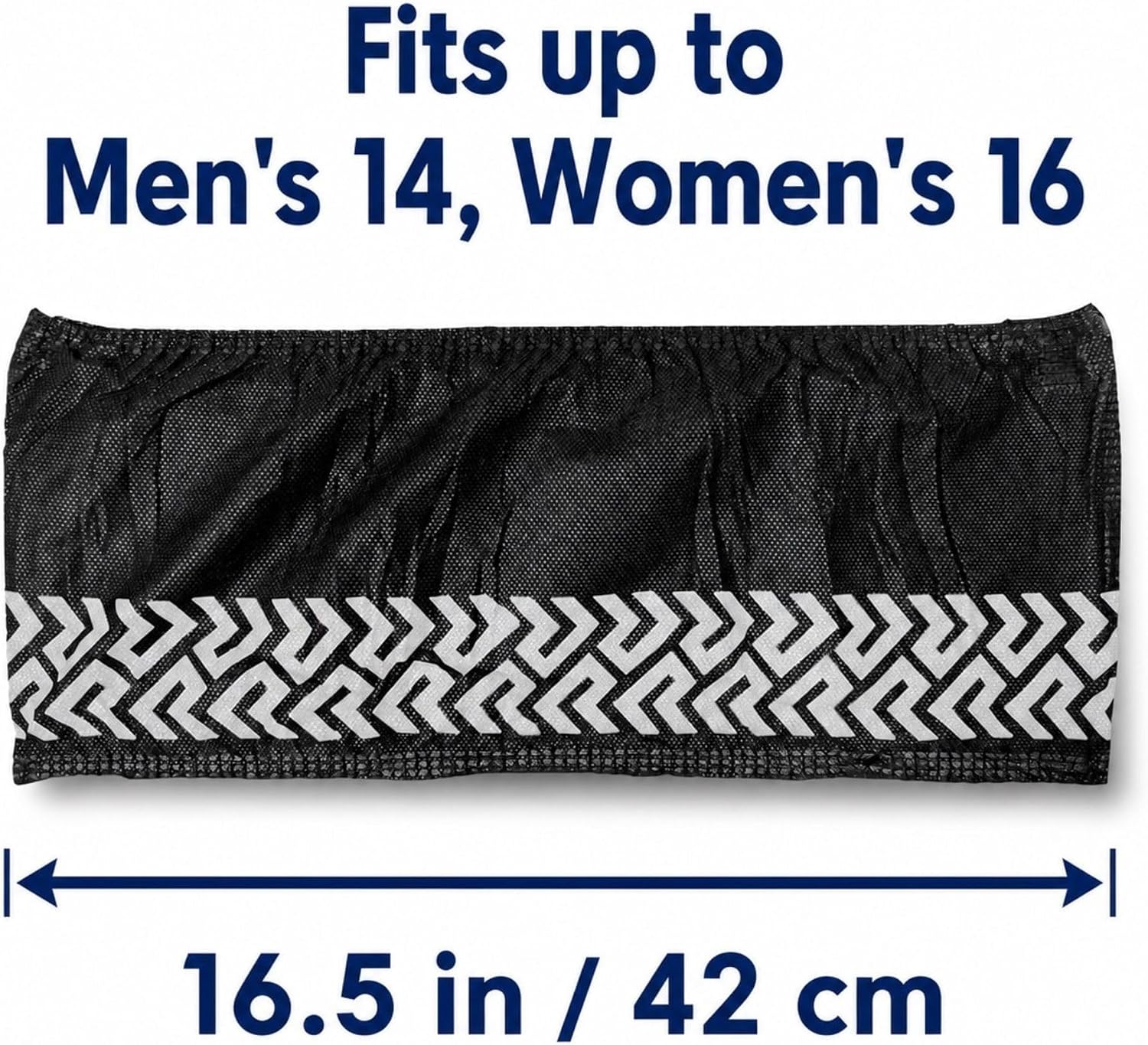 Black XL Disposable Boot and Shoe Covers, Non Slip, 100 Pack