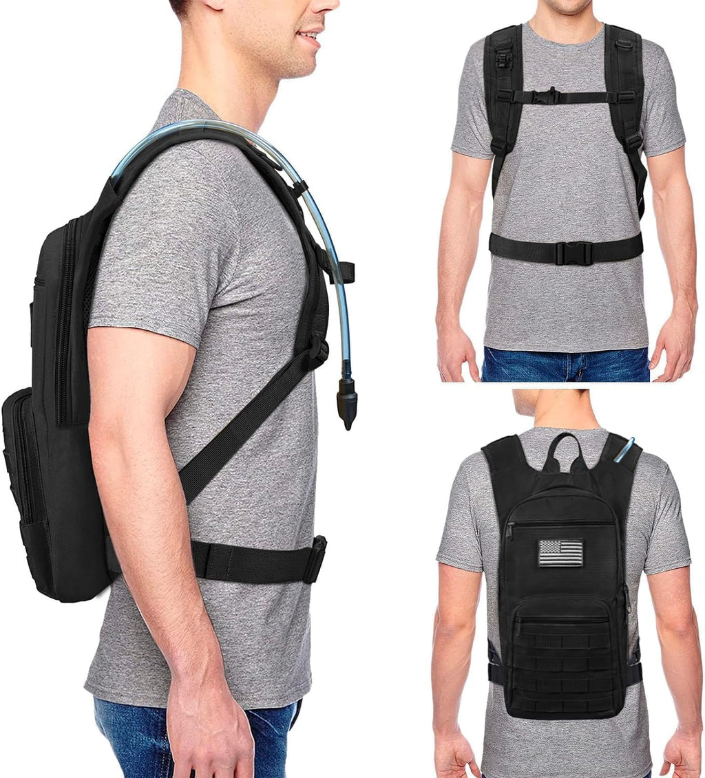 NOOLA Hydration Backpack, Tactical Water Backpack with 3L TPU Water Bladder