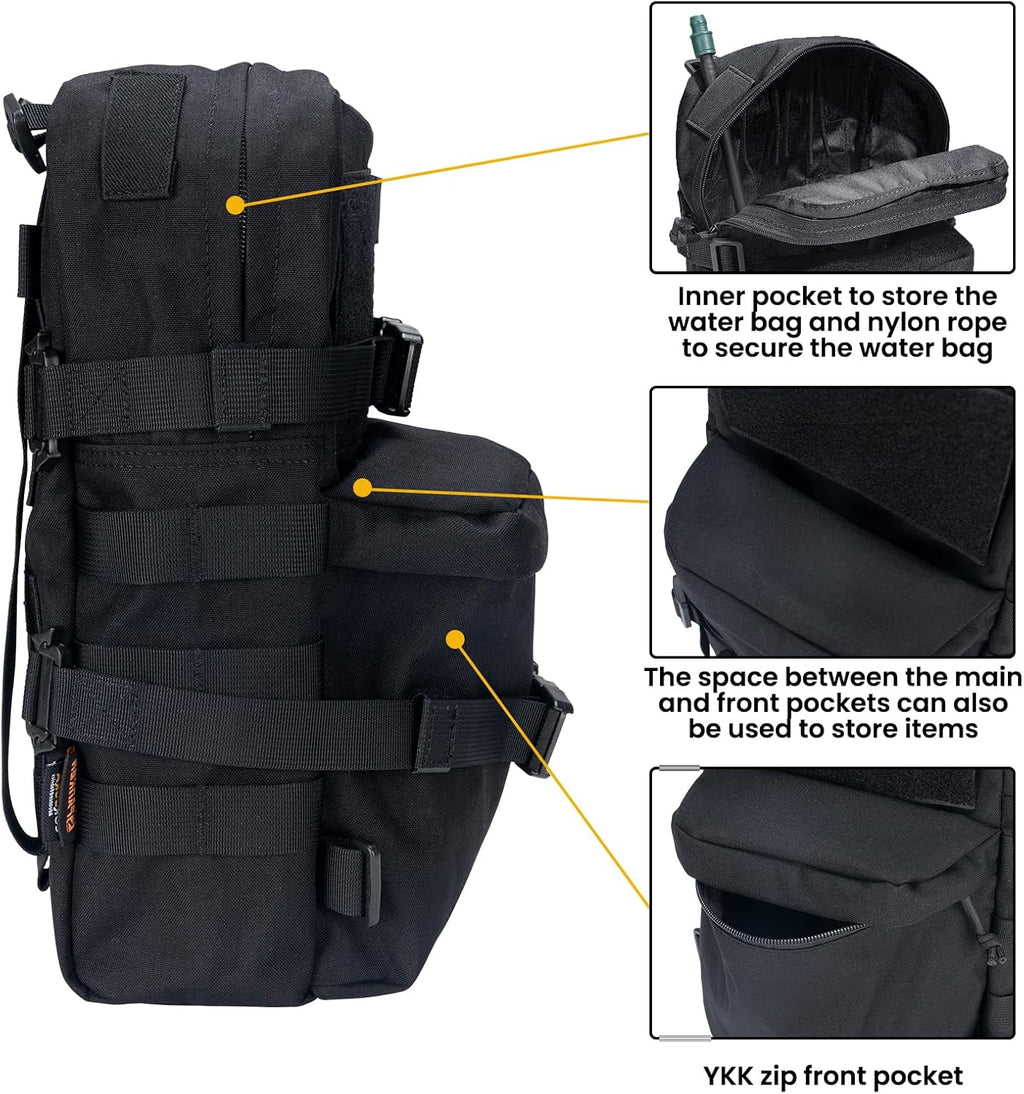 EXCELLENT ELITE SPANKER Tactical MOLLE Hydration Backpack Water Bladder Carrier Pack for Tactical Vest Backpack Plate Carrier